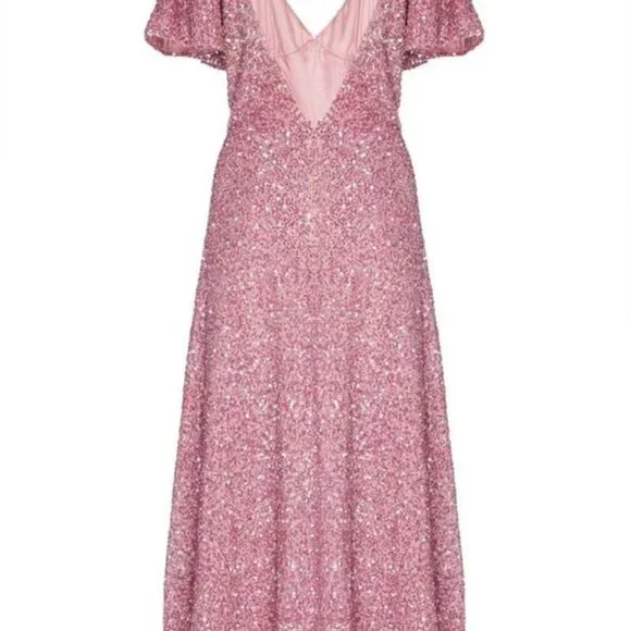 Markarian Pink Sparkly Dress 2020 Runway - Picture 6 of 7